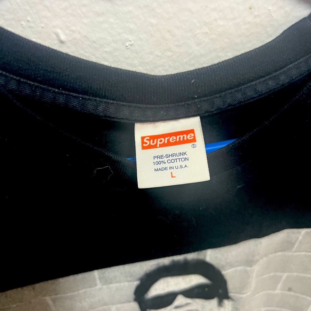supreme black shirt Worn Supreme shirt size Large